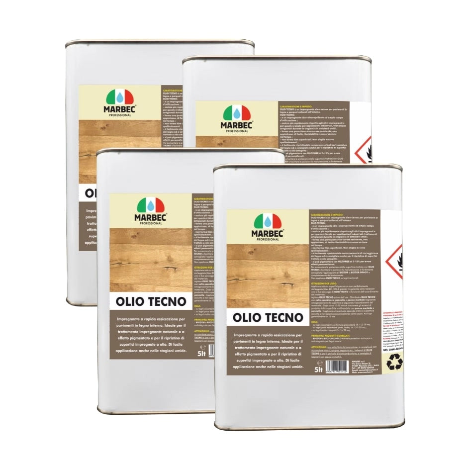 Impregnante per legno OLIO TECNO   5LTx4Pz