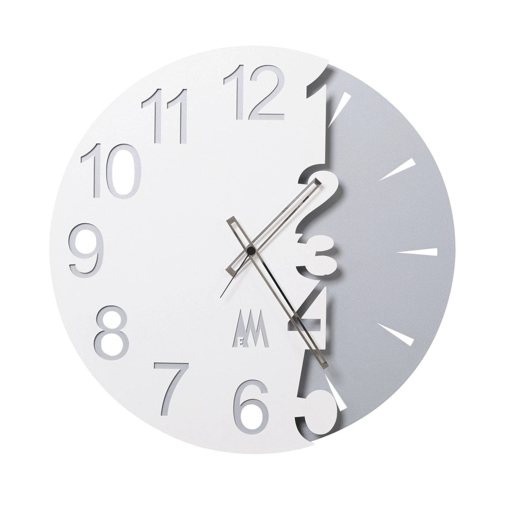 Orologio da parete moderno Full Moon Bianco
