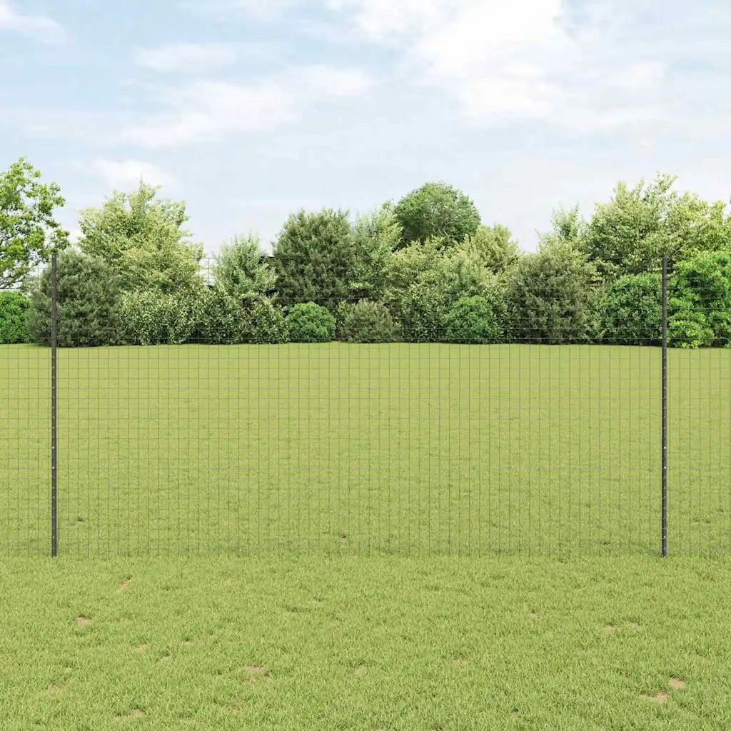 Palo della recinzione 5 pz Grigio 150 cm Acciaio CFW8897741