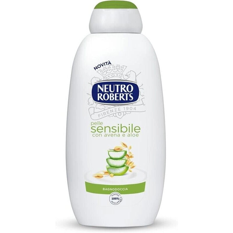 NEUTRO ROBERTS BAGNODOCCIA DA 600 ML PELLE SENSIBILE CON AVENA E ALOE