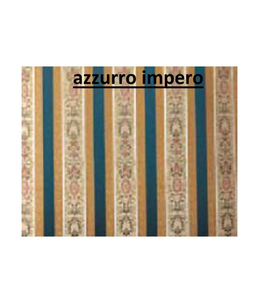 Divanetto porta telefono shabby chic in legno con fregi oro