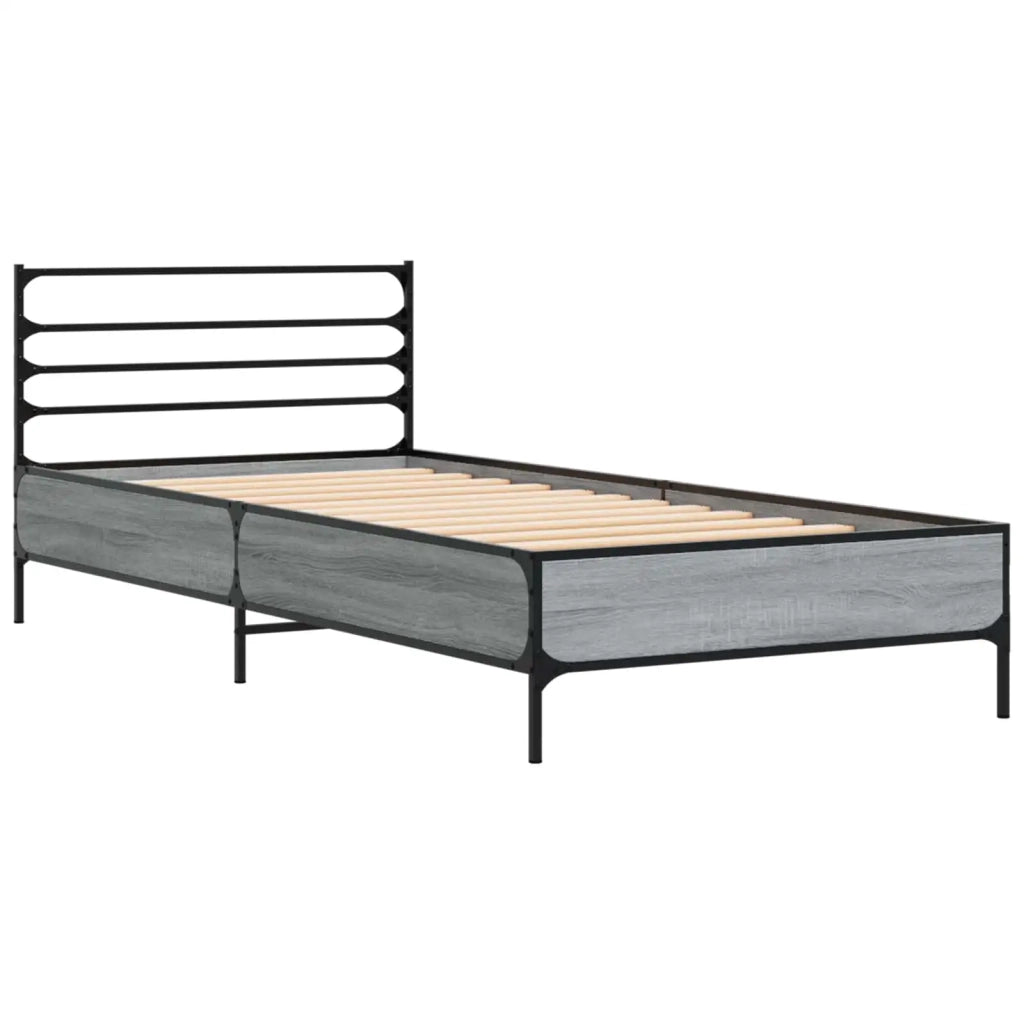 Struttura del letto Sonoma grigio 80 x 200 cm 8009116
