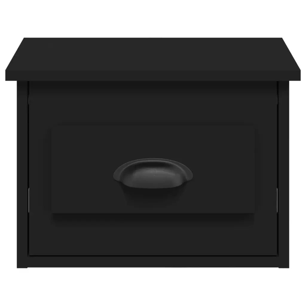 Comodino a Parete Nero 41,5x36x28 cm 816378