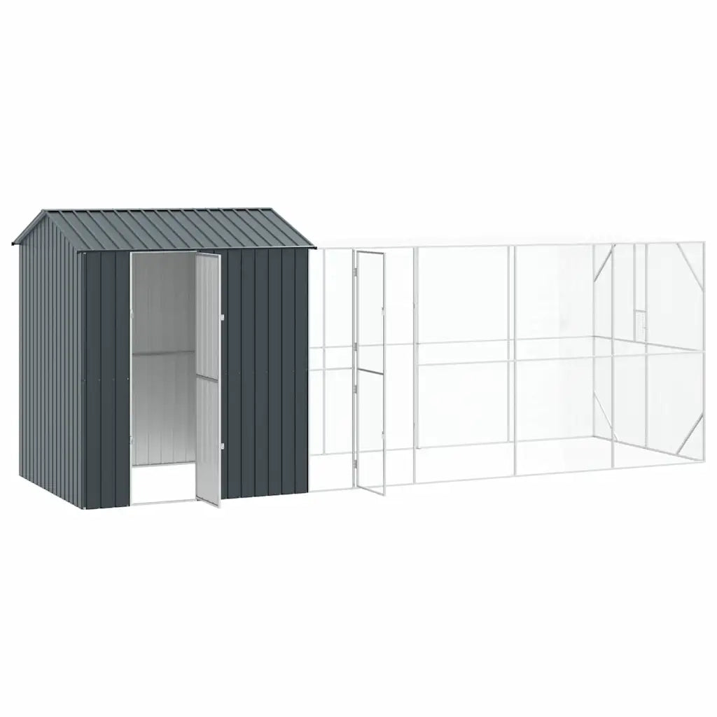 Gabbia per uccelli Antracite 621 x 208 x 247 cm Acciaio zincato 3325157
