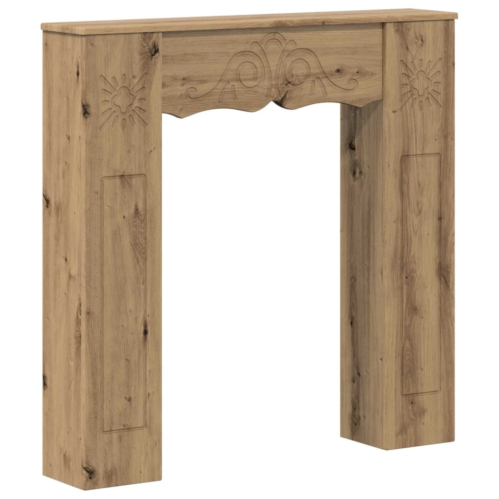 Cornice per camino Rovere Artigianale 102 x 20 x 102 cm 8006641