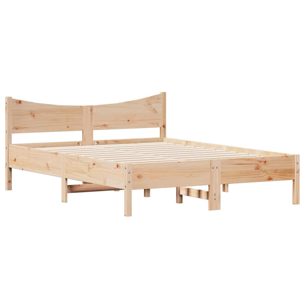 Letto senza Materasso 120x200 cm in Legno Massello di Pino