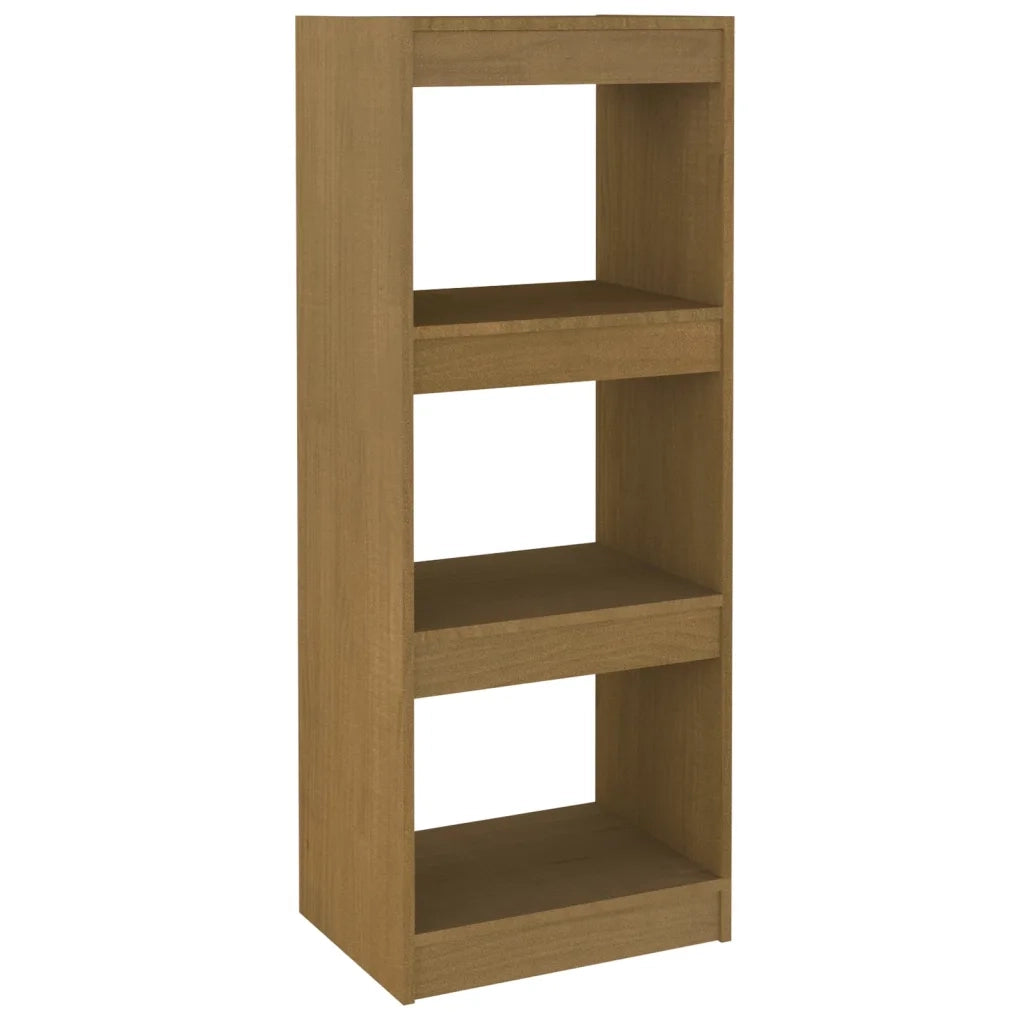 Libreria Divisorio-Scaffale per Libri-Mobile di Stoccaggio Ambra 40x30x103,5 cm in Massello di Pino