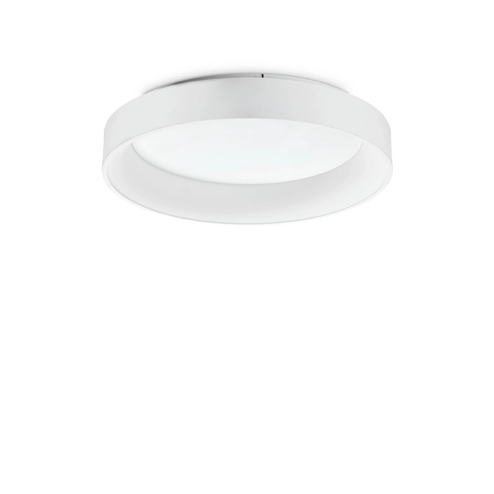 Plafoniera Moderna Ziggy Metallo Bianco Led 42W 3000K Luce Calda