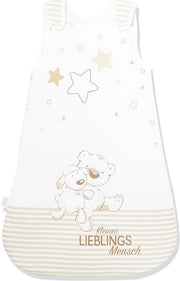 Zaino per neonati, tema con bambini piccoli, 70 cm, chiusura a cerniera laterale e bottone a pressione, bianco