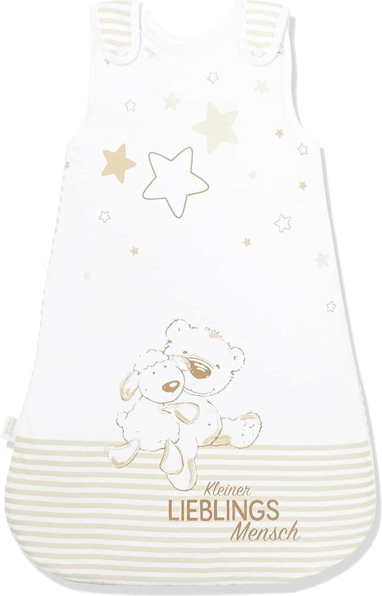 Zaino per neonati, tema con bambini piccoli, 70 cm, chiusura a cerniera laterale e bottone a pressione, bianco