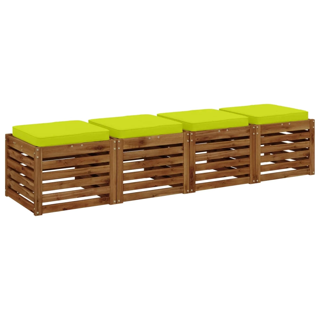 Cuscini per Sedia in 4 Pezzi VUGHT 4 pcs 100% Poliestere 946252