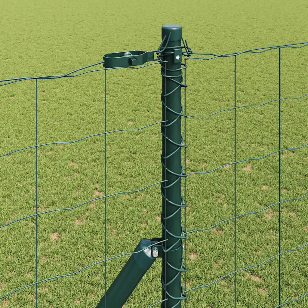 Recinzione con Posto Verde 1,6 x 10 m Acciaio e PVC 3350310