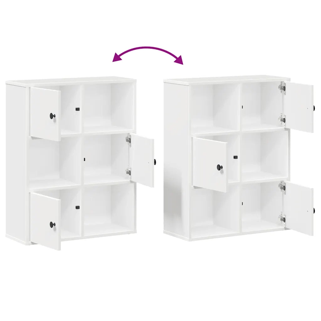 Libreria Bianca 60x24x76,5 cm in Legno Multistrato