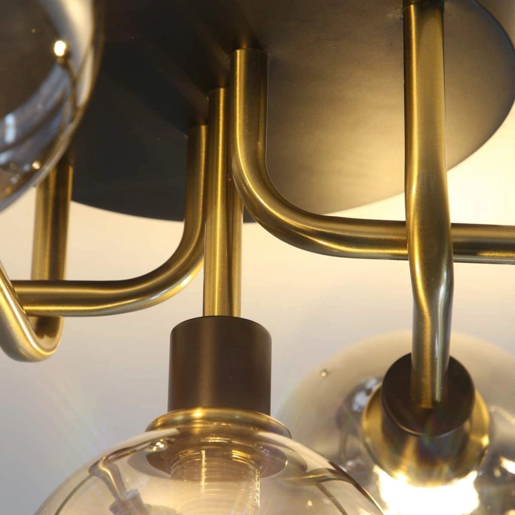ZMH Lampada da soffitto a globo in vetro per illuminazione soggiorno