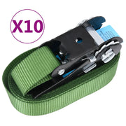 Cinghie d'Ancoraggio a Cricchetto 10 pz 800 daN 6m Verde CFW5882646