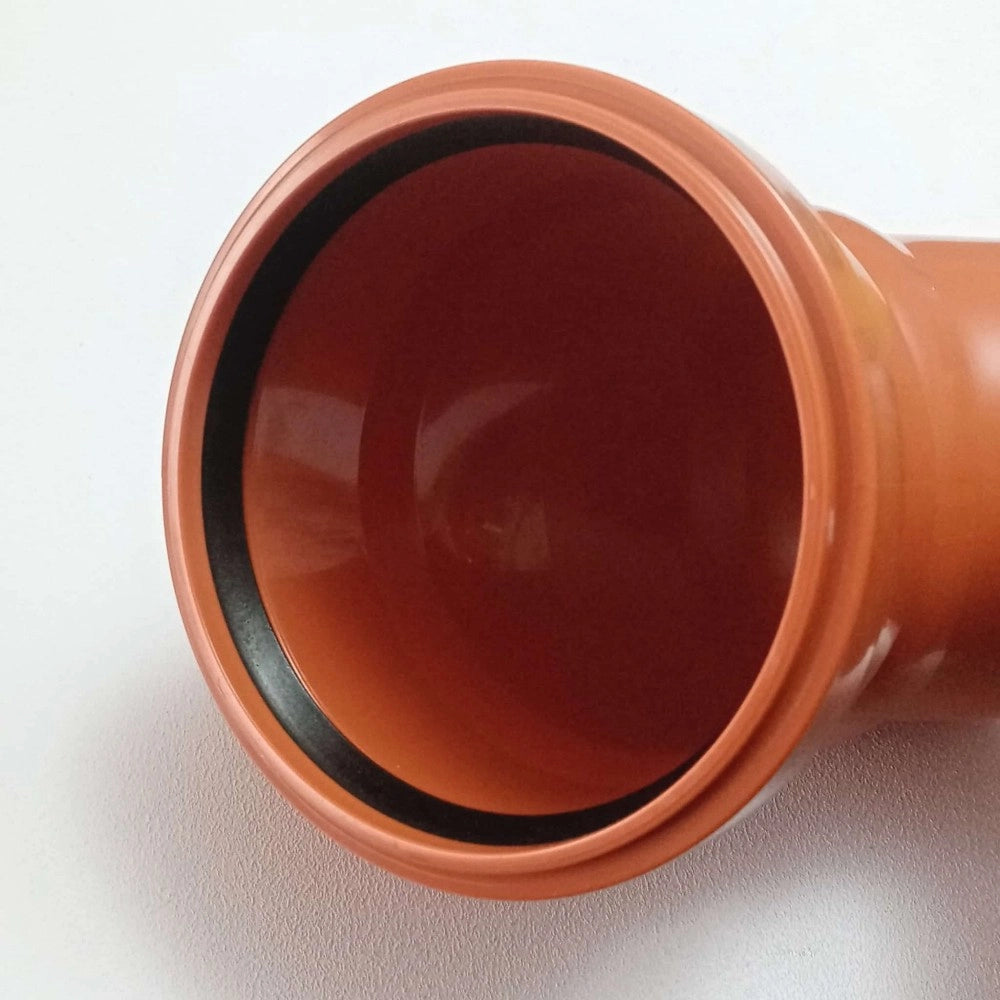 Curva gomito ridotto da 110x100mm 45° raccordo con guarnizione