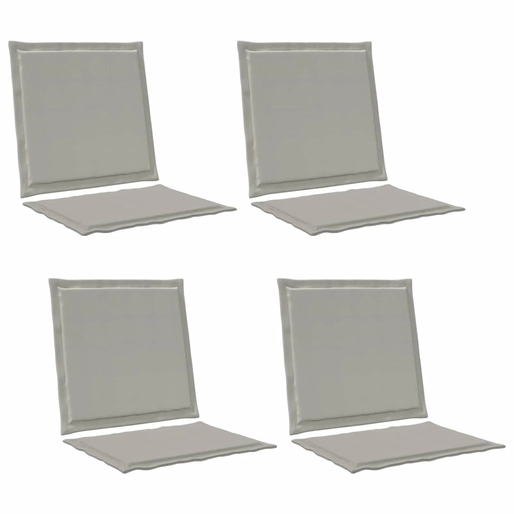 Cuscini per Seduta e Schienale 4 pcs Grigio Chiaro 899980