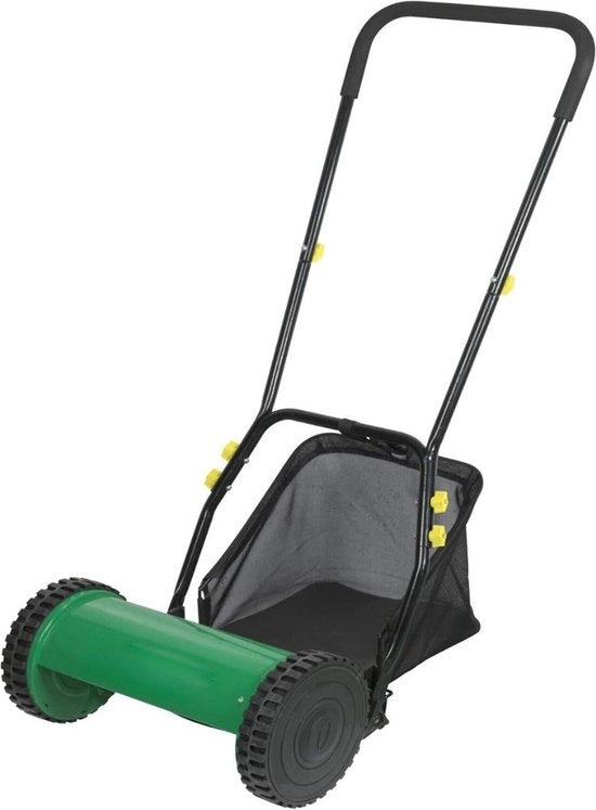Tagliaerba Manuale – Trimmer con Contenitore di Rifiuti – Tagliaerba a Mano 30 Cm Largo – Tagliaerba per Giardino - 100 x 60 x 50 cm - Verde