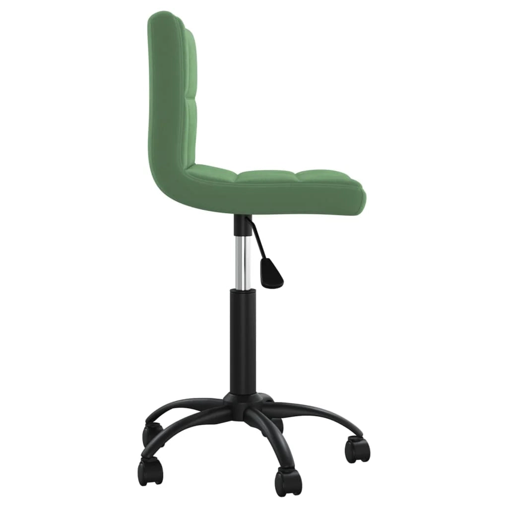 Sedia girevole da ufficio/studio velluto verde scuro 02_0024187