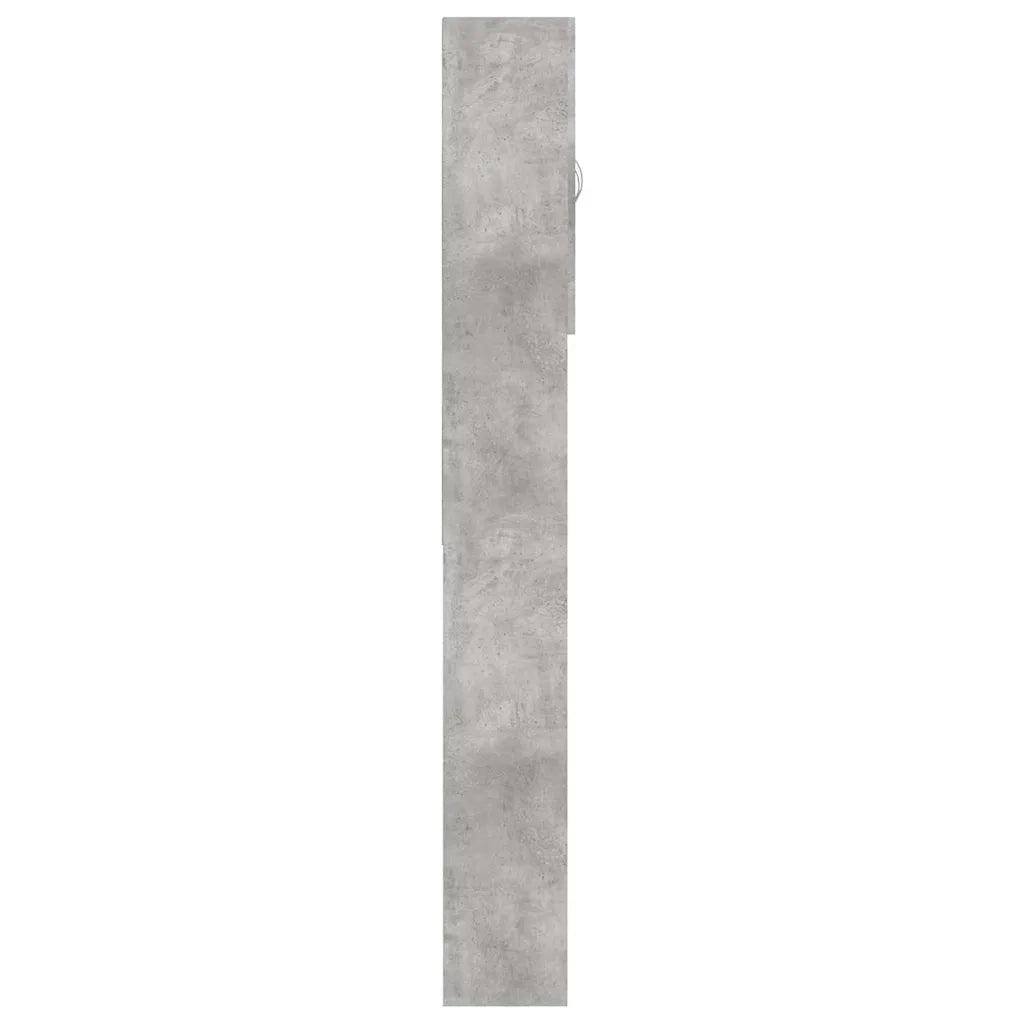 Mobile per Lavatrice Grigio Cemento 64x25,5x190 cm