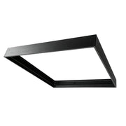 Cornice nera a soffitto in alluminio per pannello LED 60x60