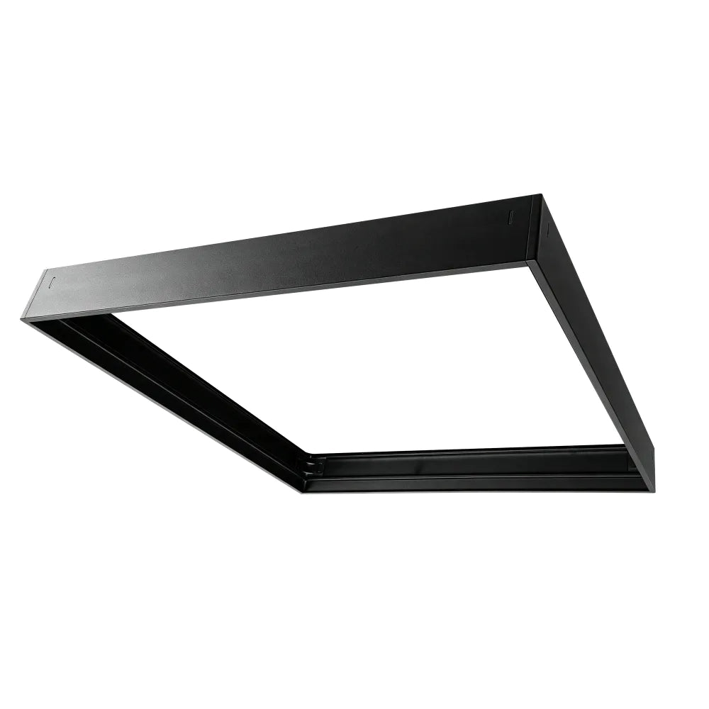 Cornice nera a soffitto in alluminio per pannello LED 60x60