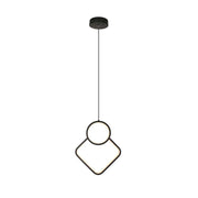 Lampadario LED a Sospensione 12W dal Design Moderno 28*196cm Colore Nero 4000K SKU-14999