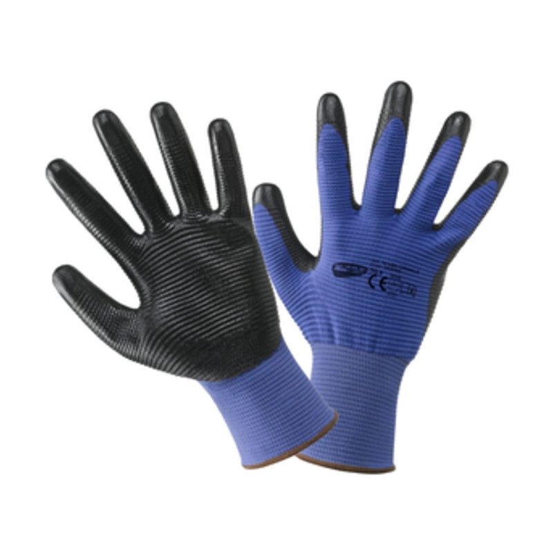 GUANTI POLIESTERE/NITRILE CRINKLE TG. 9  12 PA