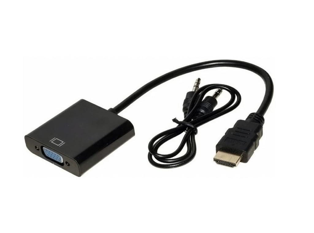 cavo Adattatore da HDMI a VGA + Cavo Audio Jack 3,5mm per PC laptop TV HDTV Full HD