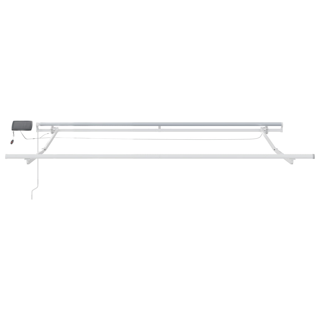Tenda Retrattile Manuale con LED Bianca 300x250 cm