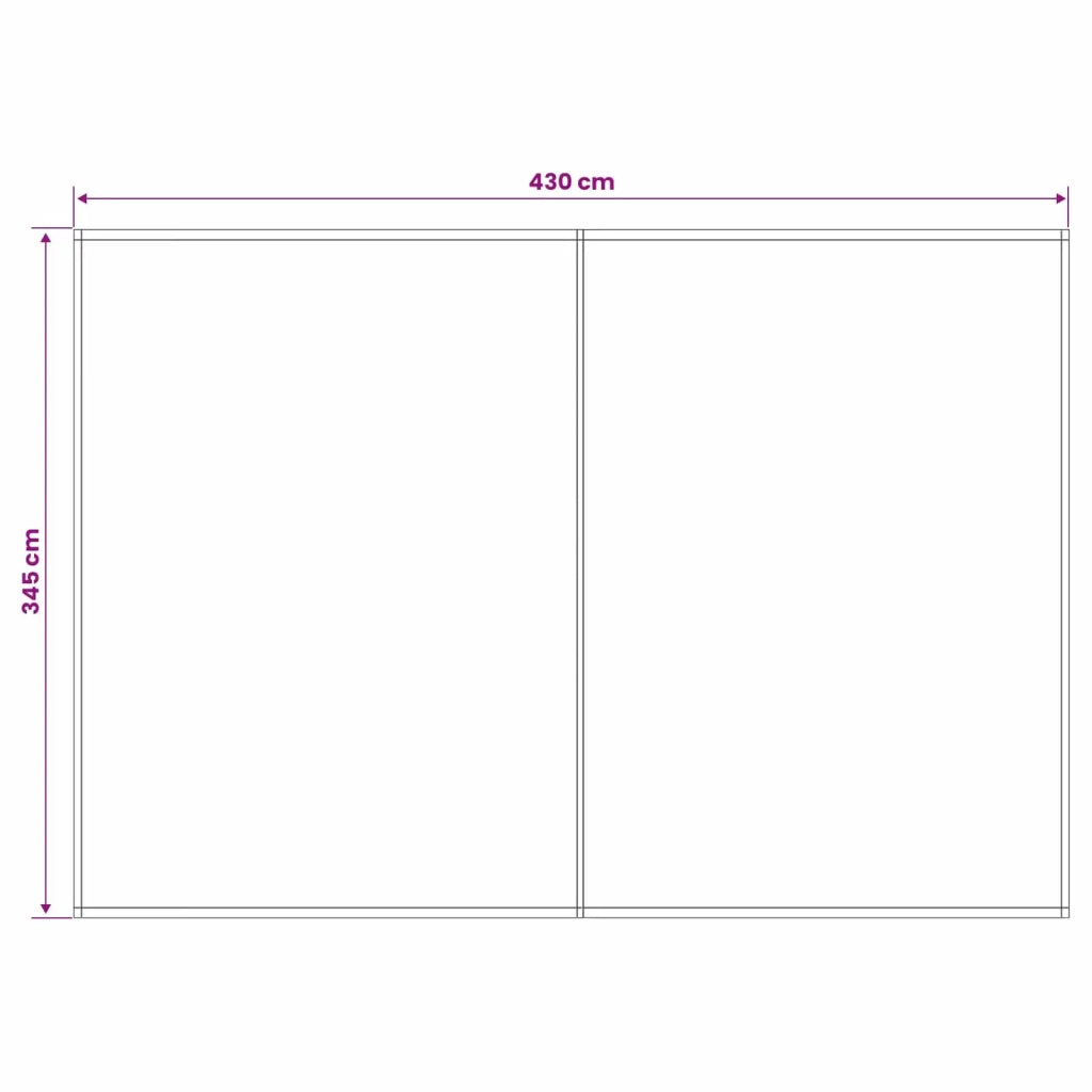 Telo di ricambio per tenda da sole Multicolore 450 × 350 cm 3444298