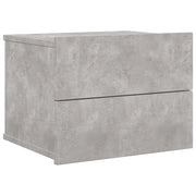 Comodino | Armadio da Notte | Mobiletto da notte Grigio Cemento 40x30x30 cm in Legno Multistrato