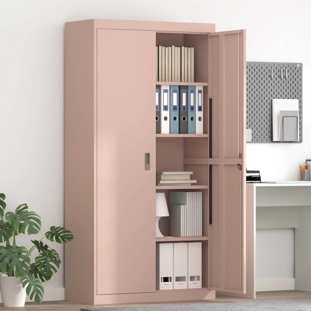 Armadio Rosa 90 x 40 x 180 cm Acciaio