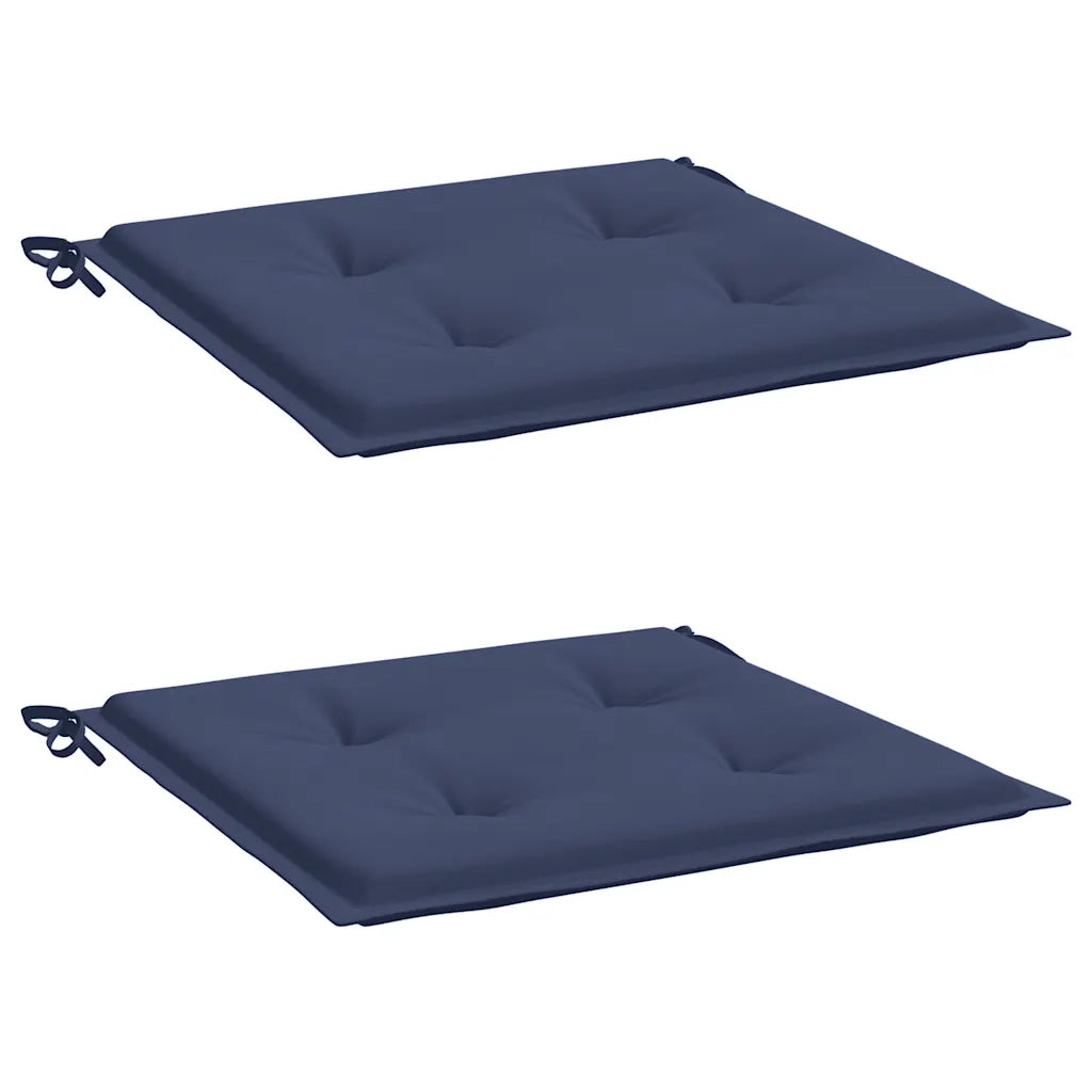 Cuscini per Pallet 2 pz Blu Marino 40x40x3 cm in Tessuto Oxford 378358