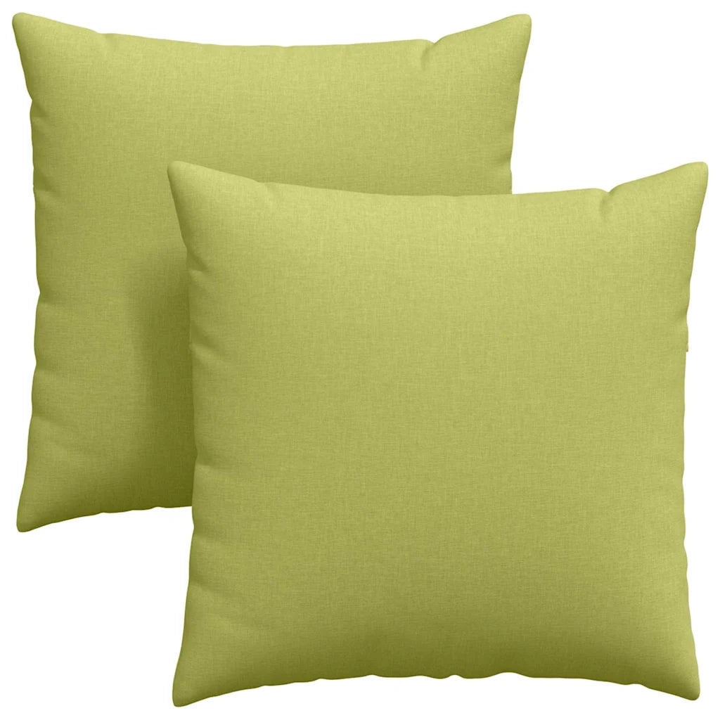 Cuscini da Divano 2 pcs Verde chiaro 60 x 60 cm Tessuto