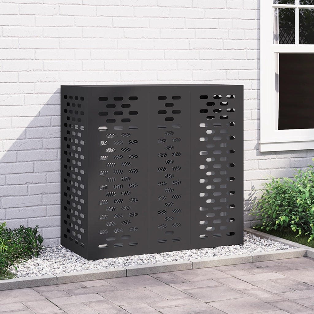 Copertura Condizionatore - Nero, 110 x 50 x 105 cm