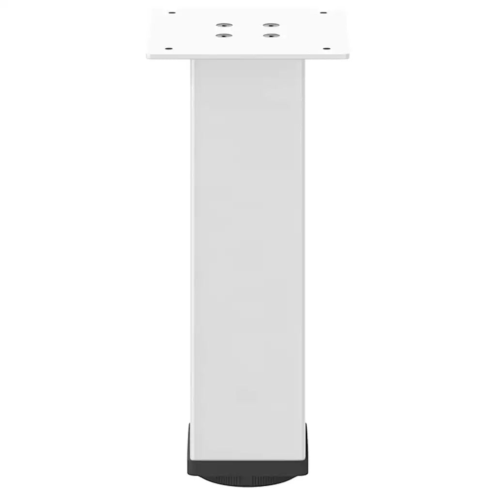 Gambe per Tavolino da Caff¨¨ 4 pz-Set di 4 Gamba per Tavolo Bianche 30-32 cm Acciaio 887492