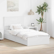 Letto con Contenitore Bianco 90 x 200 cm Legno multistrato 3410833
