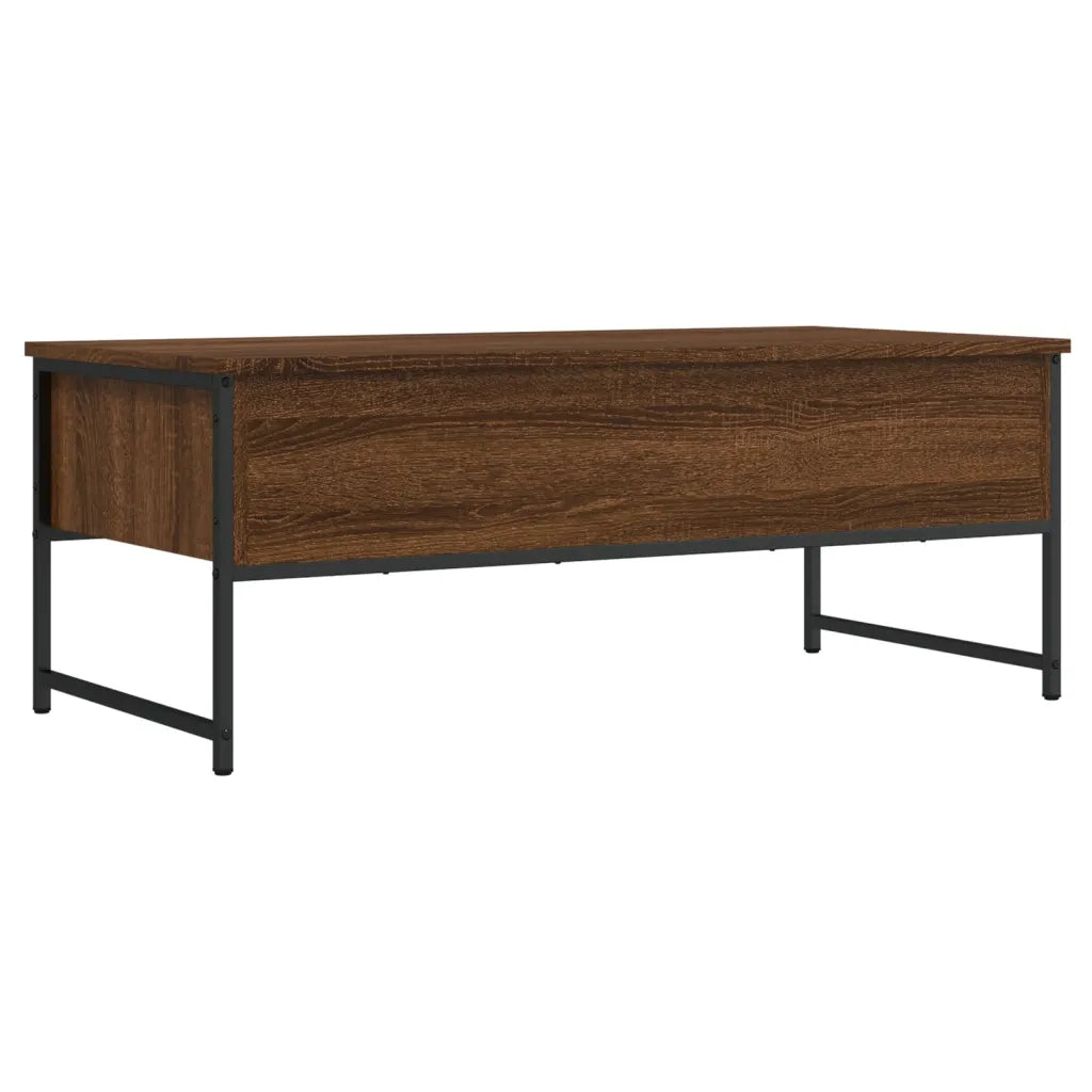 Tavolino Salotto Rovere Marrone 101x49x39,5cm Legno Multistrato 837741