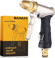 Spregeggiatore per giardino ad alta pressione - 100% metallo - flusso d'acqua regolabile - professionale - irrigazione giardino - lavaggio auto - pulizia scalino
