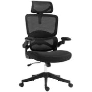 Sedia da Ufficio ad Altezza Regolabile con Inclinazione e Supporto Lombare, 62x58x120-133 cm, Nera
