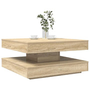 Tavolino da Caffè Girevole a 360 Gradi Sonoma 70x70x34,5 cm 858481