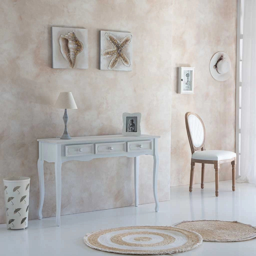 Tappeto marrone in fibra naturale intrecciato a mano d100x1h