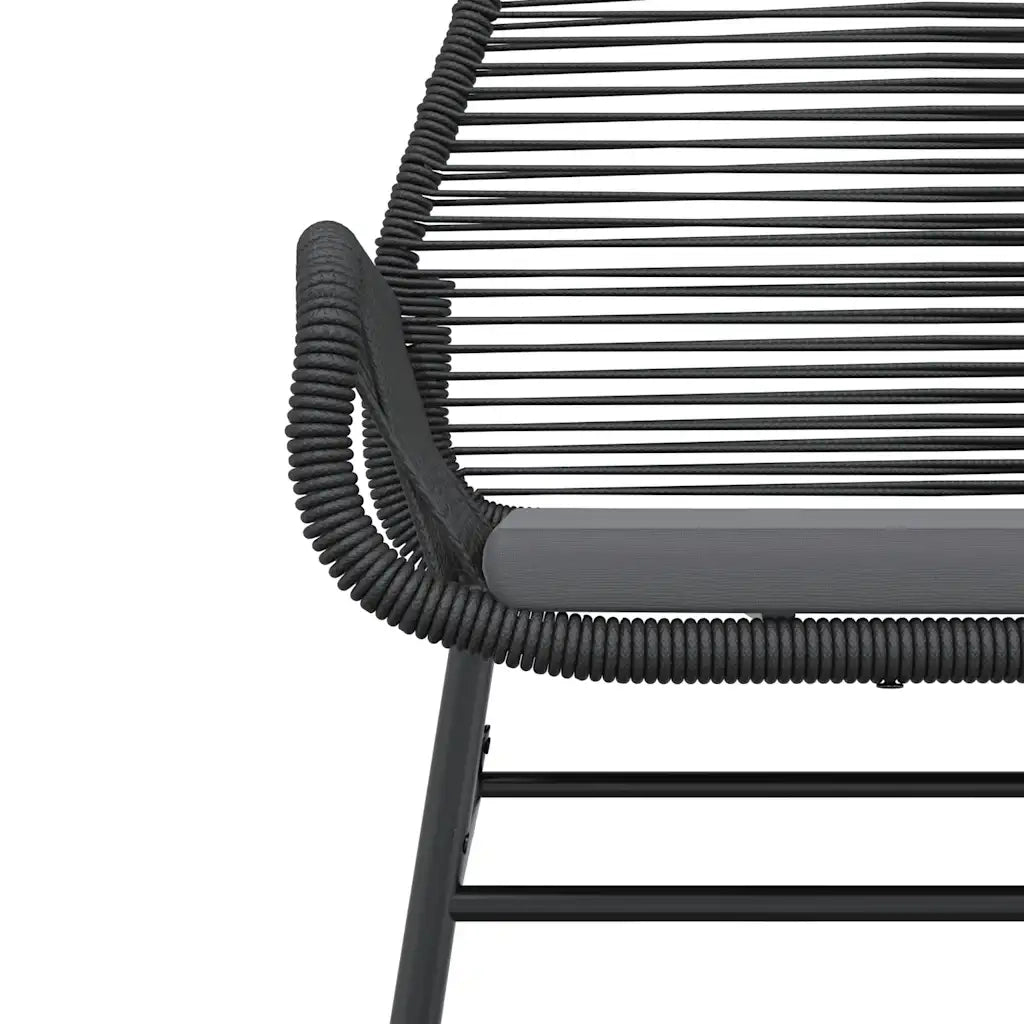Set da Pranzo da Giardino 3 pz con Cuscini Polyrattan Vetro 3334562