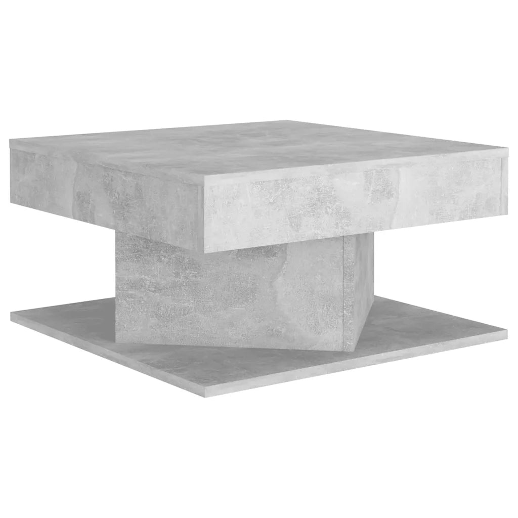 Tavolino da salotto | Tavolino da caff¨¨ | Tavolino da Soggiorno Grigio Cemento 57x57x30cm Legno Multistrato