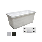 Vaso Natural Rett. Bianco 80X40 H 34 Stefanpl