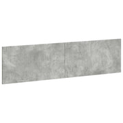 Testiera da Muro HOORN Grigio Cemento Legno ingegnerizzato 897368