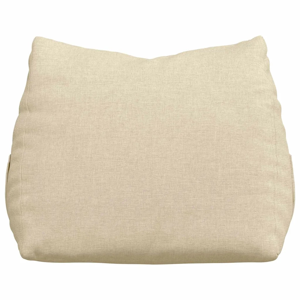Cuscino per Schiena Crema 45 x 20 x 35 cm Tessuto 42015009