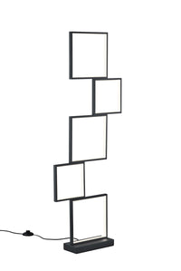 Piantana da Interno a LED in Metallo Nero Opaco