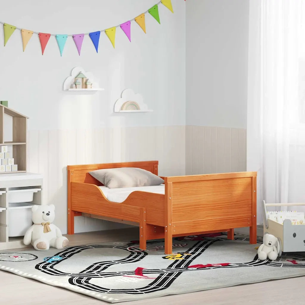 Struttura letto con materasso estensibile Marrone 80 x 200 cm